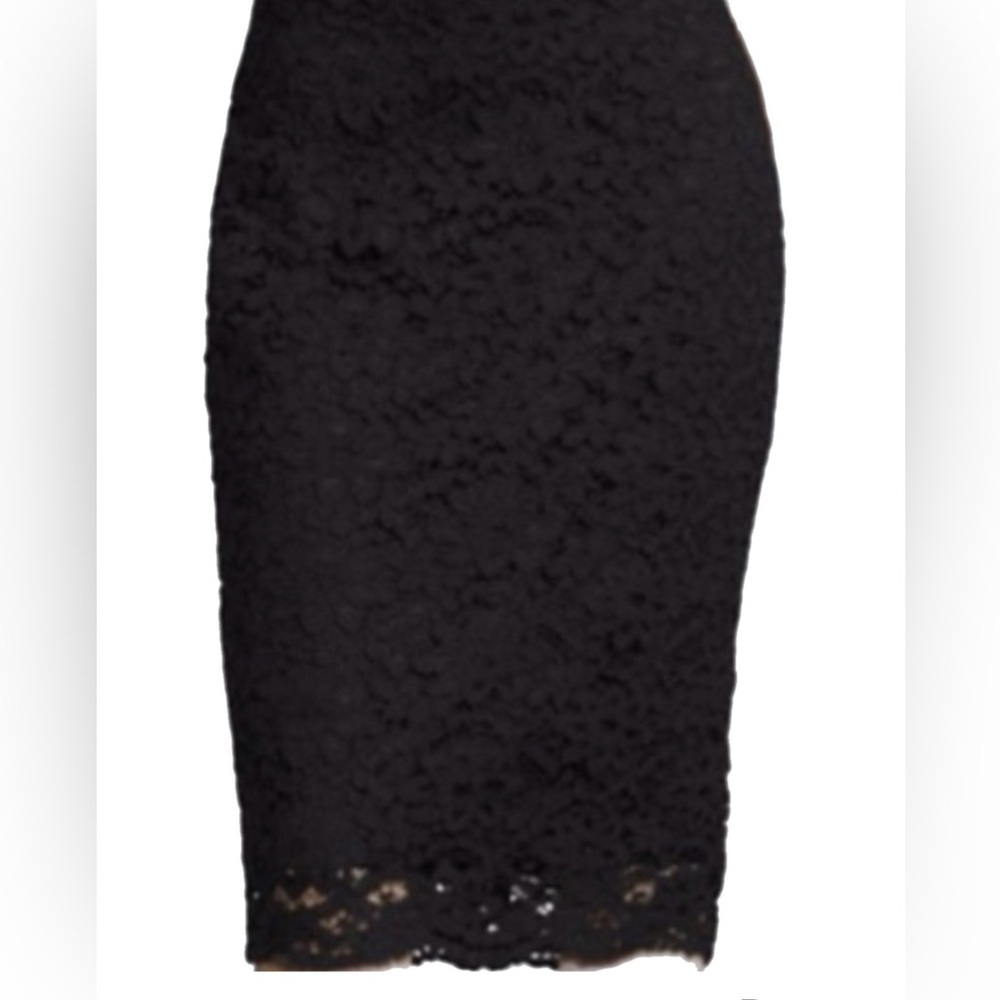 Worthington Black Lace Pencil Skirt